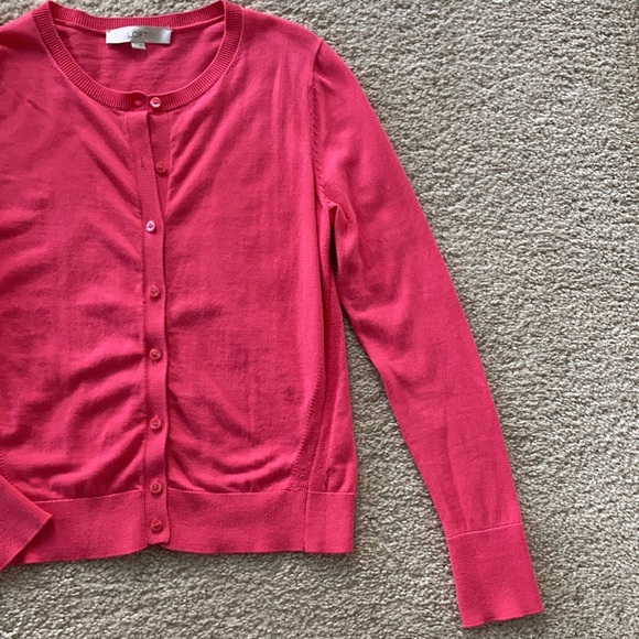 LOFT Long Sleeve Cardigan Sweater - Picture 3 of 6